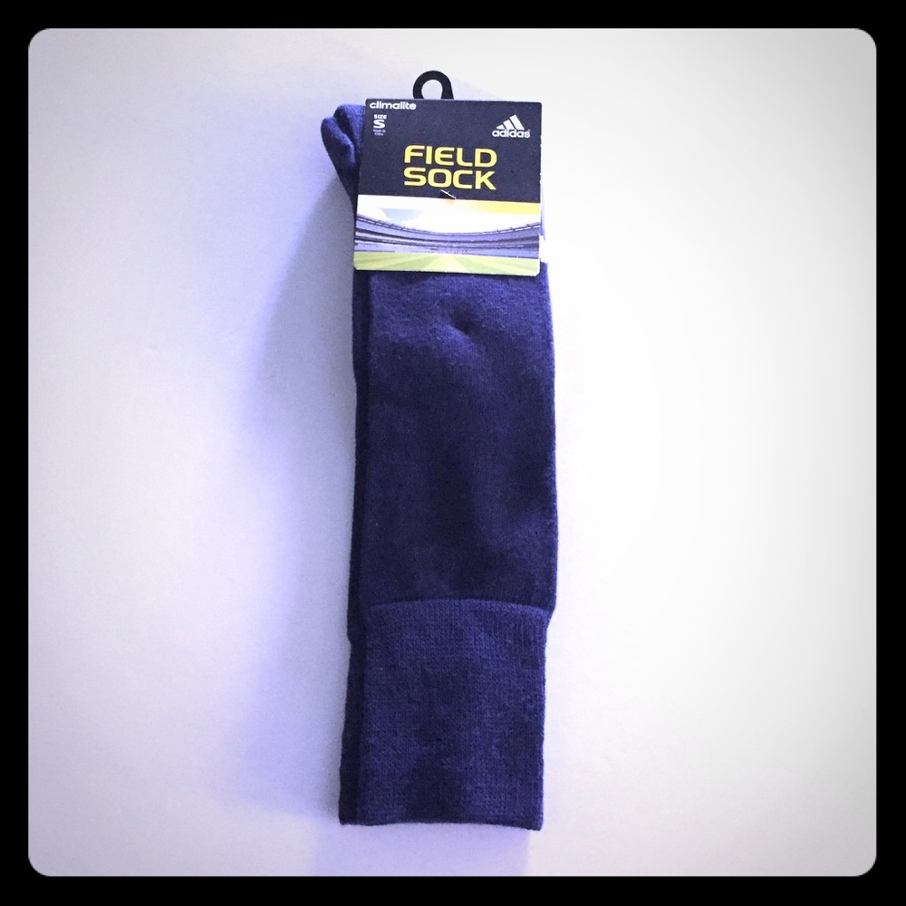 Adidas Climalite Soccer/Sports Navy "Field" Socks Size Small